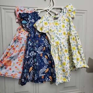 Adorable Sweetness Girls Floral Dress Lot of 3 Size 3T Medium